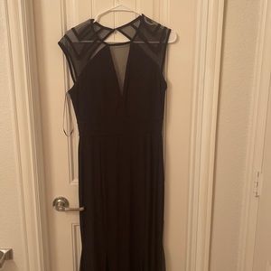 Black formal dress long